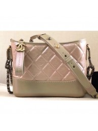 Chanel Iridescent Rainbow Gabrielle Small Hobo Bag A91810 Pink Gold AQ03004