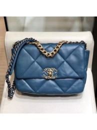 Chanel Lambskin 19 Small Flap Bag AS1160 Blue 2019 Collection AQ02721