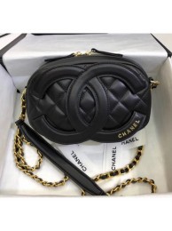 Chanel Lambskin Camera Case Clutch Bag With Big CC Logo AS1757 Black 2020 Collection AQ01165