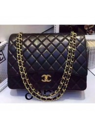 Chanel Lambskin Classic Flap 33cm Bag Black With Gold Hardware 2018 AQ03036