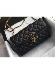 Chanel Lambskin Double Flap Bag A57275 Black 2018 AQ03171