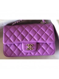 Chanel Lambskin Small Classic Flap Bag A1116 Mauve AQ02782