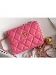 Chanel Lambskin Waist Bag AP1465 Dark Pink 2020 AQ01702