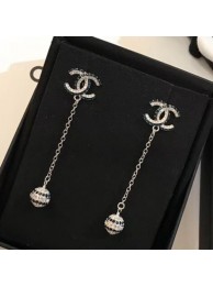 Chanel Long Earrings AB0898 Silver/Blue/Crystal 2019 Collection AQ03373