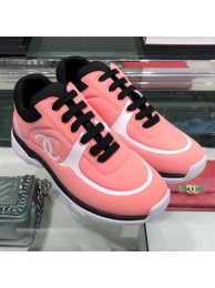 Chanel Lycra Patchwork Sneakers G34765 Pink/White 2019 Collection AQ02051