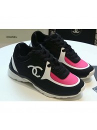 Chanel Lycra Sneakers G34765 Black/Coral 2019 AQ00762