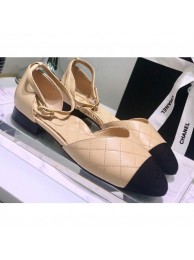 Chanel Mary Janes G36048 Lambskin Beige 2020 AQ01441