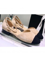 Chanel Mary Janes G36048 Suede Beige 2020 AQ02939