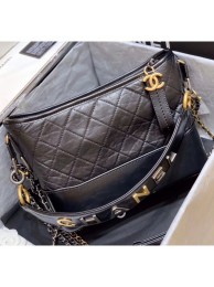 Chanel Medium CHANEL'S GABRIELLE Hobo Bag in Aged Calfskin AS1582 Black 2020(Top Quality) Collection AQ01160