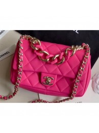 Chanel Medium Resin Flap Runway Bag AS1353 Fuchsia 2020 AQ02457