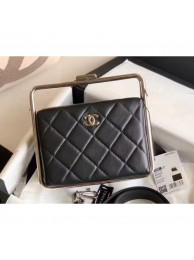 Chanel Metal Bar Clutch Bag AS1732 Black 2020 AQ04248