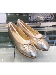 Chanel Metallic Leather Ballerinas G02819 Gold 2019 AQ01343