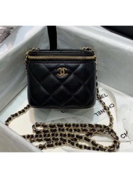 Chanel Mini Vanity with Classic Chain AP1340 Black 2020 Collection AQ04060