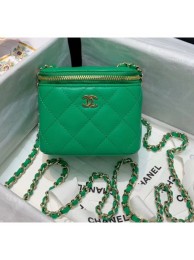 Chanel Mini Vanity with Classic Chain AP1340 Green 2020 Collection AQ02691