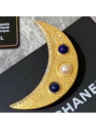 Chanel Moon Brooch AB1612 Gold 2019 Collection AQ02431