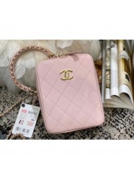 Chanel Original Small Sheepskin camera bag AS1753 pink AQ01502