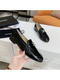 Chanel Patent Calfksin Crystal CC Loafers G36343 Black 2020 Collection AQ01348