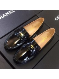 Chanel Patent Calfskin Flat Loafers G35110 Black 2020 Collection AQ01728