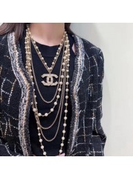 Chanel Pearl Chain Layer Long Necklace 2020 Collection AQ02219