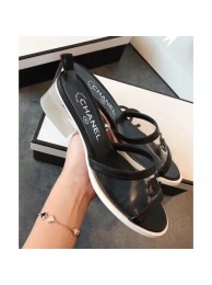 Chanel PVC Heel Mule Sandals Black 2019 AQ01384