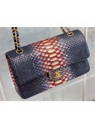 Chanel Python Classic Flap Medium Bag A1112 03 AQ02551