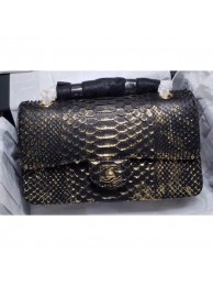 Chanel Python Classic Flap Medium Bag A1112 07 AQ01990
