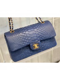 Chanel Python Classic Flap Medium Bag A1112 41 AQ01018