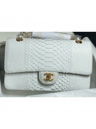 Chanel Python Classic Flap Medium Bag A1112 55 AQ03409