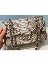 Chanel Python Classic Flap Medium Bag A1112 59 AQ01536