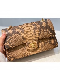 Chanel Python Classic Flap Medium Bag A1112 65 AQ02400