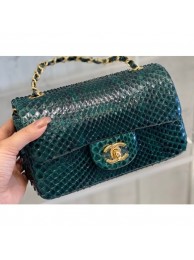 Chanel Python Classic Flap Small Bag A1116 07 AQ03596