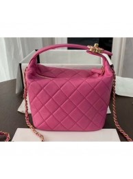 Chanel Quilted Large Hobo Clutch Bag AS1747 Dark Pink 2020 AQ01438