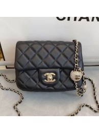 Chanel Quilted Leather Flap Bag with Crystal Ball AS1786 Black 2020 Collection AQ03989