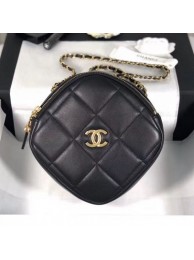 Chanel Quilted Leather Square Chain Shoulder Bag AS1780 Black 2020 Collection AQ03788