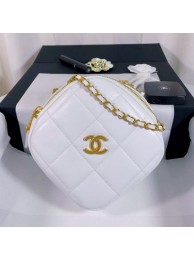 Chanel Quilted Leather Square Chain Shoulder Bag AS1780 White 2020 Collection AQ03814