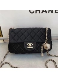 Chanel Quilted Velvet Flap Bag with Crystal Ball AS1787 Black 2020 Collection AQ03926