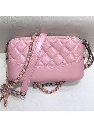 Chanel Quilted Vintage Leather Gabrielle Clutch with Chain A94505 Light Pink 2019 Collection AQ01072