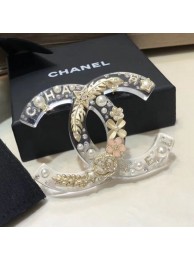 Chanel Resin Cutout Metal CC Large Brooch 2019 Collection AQ03494