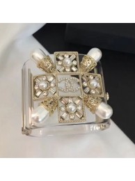 Chanel Resin Square Pearl Cuff Bracelet 2019 Collection AQ02159