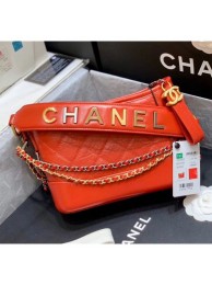 Chanel Samll CHANEL'S GABRIELLE Hobo Bag in Aged Calfskin AS0865 Red 2020(Top Quality) Collection AQ03192