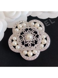 Chanel Silver Crystal Brooch 58 2020 Collection AQ02096