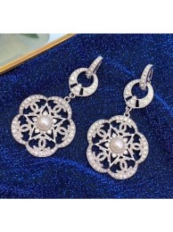 Chanel Silver Crystal Earrings 57 2020 Collection AQ02845