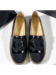 Chanel Stitching CC Logo Espadrilles Black AQ02178