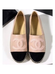 Chanel Stitching CC Logo Espadrilles Nude AQ03125