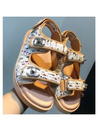 Chanel Tweed CC Logo Magic Loop Sandals G34726 Beige 02 2019 AQ02978