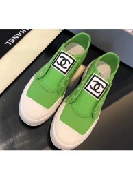 Chanel Vintage CC Logo Sneakers Green 2019 AQ03249