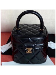 Chanel Vintage Vanity Case Bag Pearl Black 2019 AQ03841