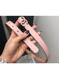 Chanel Width 2cm CC Logo Buckle Leather Belt Pink AQ00830