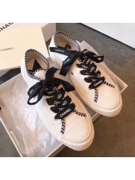 Chanel x Converse Logo Laces Sneakers Black 2019 Collection AQ03237