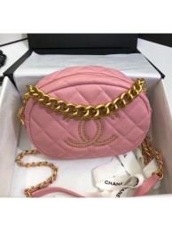 Cheap Chanel Lambskin Studs Camera Case Clutch Bag With Chain AS1511 Pink 2020 Collection AQ03293